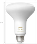 White Ambiance BR30 LED Smart Bulbs With Bluetooth Control, Crisp Warm To Cool White Lighting, standard bulb size view
