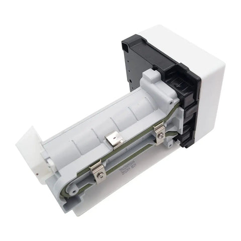Replacement Ice Maker Assembly For French Door Refrigerators, W10122559 4440694, 6-Cube Heated Mold Tray, side view
