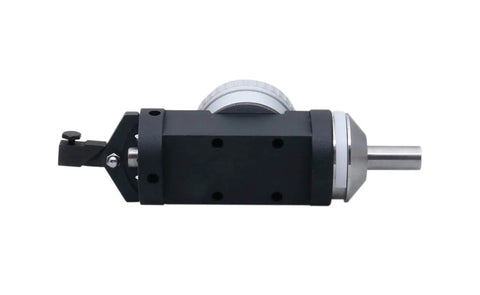0 To 0.15 Inch Dial Indicator With 0.0005 Inch Graduations, Coaxial Centering, Yellow Dial Face, Dead On Centering For Horizontal And Vertical Machines, Model JD210003, side view