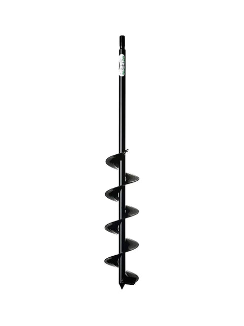 Extended Length Garden Auger Drill Bit 3 Inch Diameter By 24 Inch Length with Non Slip Hex Drive for Planting