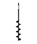 Black steel Extended Length Garden Auger Drill Bit With Beefy Half Inch Hex Drive For Bulbs And Potted Plants 3 Inch By 24 Inch
