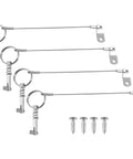 316 Stainless Steel Quick Release Boat Bimini Top Pins Set Of Four No Fuss With Spring Loaded Clevis Lanyards That Prevent Loss And Make Top Removal Easy For Sailboats And Marine Tops, 4-pack