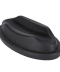 Universal Bike Front Wheel Pad For Indoor Trainers And Garage Parking Gear Up Front Wheel Cradle in black plastic