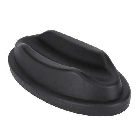 Universal Bike Front Wheel Pad For Indoor Trainers And Garage Parking Gear Up Front Wheel Cradle in black plastic