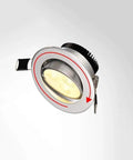 WKNHHL Recessed Lighting Housing Trim Kits Aluminum Indoor Embedded Downlight showing adjustable spotlight design.