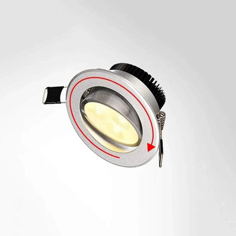 WKNHHL Recessed Lighting Housing Trim Kits Aluminum Indoor Embedded Downlight showing adjustable spotlight design.