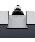 Front view of Universal Parting Blade Holder for BXA Tool Post, compatible with 11/16 inch blades, mid-size lathe accessory.