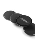Reusable Furniture Sliders For Carpet 3.5 Inch Round Heavy Duty Floor Protectors For Moving Chairs Tables Couches And Appliances 4 Pack Black