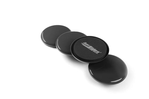 Reusable Furniture Sliders For Carpet 3.5 Inch Round Heavy Duty Floor Protectors For Moving Chairs Tables Couches And Appliances 4 Pack Black