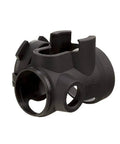 MRO Cover for Red Dot Optic Black Plastic Lens Caps Integrated Flip Cap for MRO Sights, USA made, close-up view