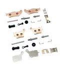 Front And Rear Brake Caliper Repair Kit With Spring Sheet Shaft Pin Rubber Sleeve And Hardware For FC TE Models Keep Your Bike Brakes Running Smooth And Ready For Action, parts laid out