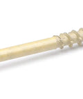 Heavy Duty Deck Screws And Exterior Wood Fasteners For Pressure Treated Lumber Boasting Badass Tan Coating Resistance And Star Drive Tip Self Tapping Design, 10 x 4 inch carbon steel screw.