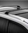 Badass Solid Heavy Duty Roof Rack Crossbar Fits Toyota Grand Highlander 2023 2024 2025 2026 Specific Fitment For Factory Rails Holds 150 Lbs Load Boosts Storage And Style Installing Quick Performs Like Magic For Outdoor Adventures Anytime. Matte black aluminum crossbars on SUV factory rails