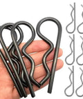 Heavy Duty Hitch Pin Set R Clip Hair Pins 10 Pack M4x90 Steel Cotter Pin Assortment For Trailer And Tractor Equipment