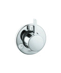 Ecostat Modern 1-Handle Diverter Valve Trim Chrome For Handheld Shower And Shower Head, Concealed Temperature Control visible on wall