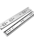 Stainless Steel Drawer Slides Soft Close With Smooth Ball Bearing Glide Three Section Rails For Cabinets Fits 10 To 22 Inch Drawers Durable
