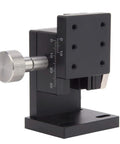 Beefy Manual Lifting Stage With Z Linear Slide Table, 40x40mm, aluminum alloy, shown from side angle for precise trimming.