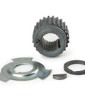 Timing Belt Kit With Crankshaft Sprocket Gear Pulley Sensor Blade Plate And Spacer Ready To Go Direct Fit For Mitsubishi Montero Sport 3.0L 3.5L V6 MD184894 MD184901 MD309036 MD008959 components including gear and blade
