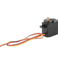 Built Tough Heavy Duty Front Motor Drive Servo Game Changer For XK X450 RC Fixed Wing Aircraft with wires visible.