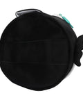 Top view of Dive Gear Regulator Bag With Foam Padding, Marine Animal Design Organizer Case showing rear luggage strap