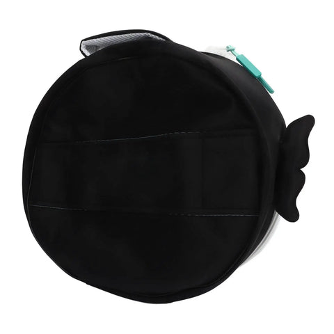 Top view of Dive Gear Regulator Bag With Foam Padding, Marine Animal Design Organizer Case showing rear luggage strap
