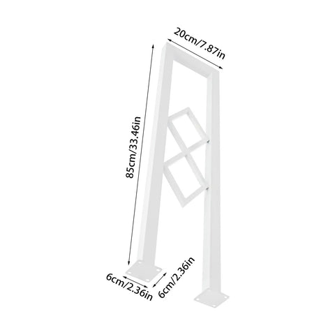 Rock Solid U Shaped Stair Handrail Featuring A Knockout Diamond Pattern Design And Smooth Baked Polish Finish Built Tough To Handle Heavy Loads Safely Indoors At Home, white steel handrail dimensions.