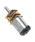 Three Pack 12V 500 RPM N20 High Torque DC Gear Motor With 3mm Shaft, Metal Gearbox Micro Motor, side view