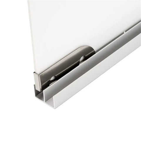 Heavy Duty Soft Close Drawer Slides Kit 4 Pieces Stainless Steel With Pulley System detail view of track and wheel