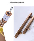 Sliding Barn Door Handle With Smooth Surface For Glass And Wood Doors Easy Install Pull Handle For Interior Or Exterior Doors Gray Finish.