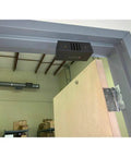 Easy Install Mechanical Door Chime No Battery Or Wiring Needed, Welcoming Business Door Bell above an open wooden door
