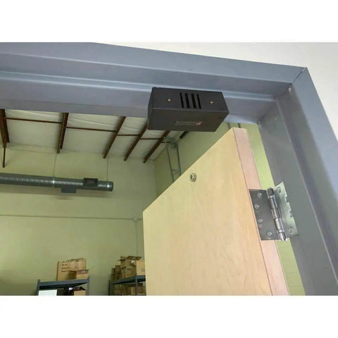 Easy Install Mechanical Door Chime No Battery Or Wiring Needed, Welcoming Business Door Bell above an open wooden door