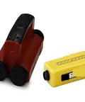 Heavy Duty Stud Finder And Wall Scanner, Built Different Concrete Rebar Locator with yellow connector, designed for construction use.