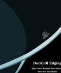 Close-up of 80 Centimeter Double Layer Tempered Glass Lazy Susan Turntable edge detailing with anti-collision feature