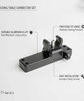 Heavy Duty Folding Table Connector Kit 2 Pack With Screws For Camping And Patio Slatted Tables Replaces Damaged Hinge Connectors And Keeps Your Table Solid While You Grill Or Get Work Done.