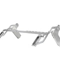 Soft-Close Hydraulic Cabinet Door Hinges With Adjustable Dampers, Ultra Quiet No Slam Design, shown in silver metal.