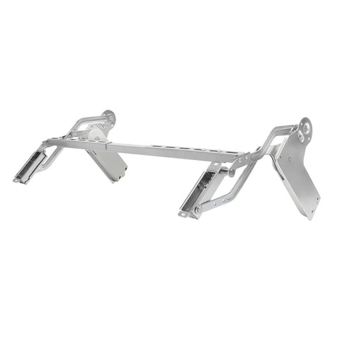 Soft-Close Hydraulic Cabinet Door Hinges With Adjustable Dampers, Ultra Quiet No Slam Design, shown in silver metal.