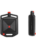 Heavy Duty 4L Oil Drain Pan For Car Repair With Wide Mouth Design Holds Waste Fluids, black plastic, top and side view.