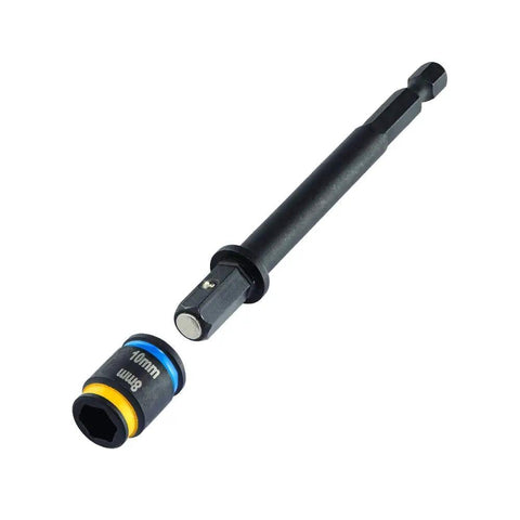 CRHEX Cleanable Reversible Magnetic Hex Driver Kit With Four Nut Drivers And Pro Grade Mixed Shank Lengths 6In 4In FiveEighthIn And 2In Built For Quick Easy Nut Driving MSHXLCM1 MSHMLCM2 MSHLC1 MSHC showing 10mm socket and driver.