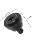 Ten Piece Hard Drive Screws With Allen Key For 2 5 Inch Ssd And 3 5 Inch Hdd Featuring Shock Absorbing Spacers Made For Pc Gaming Rigs And Builds When Locked Super Tight To Save Time While Avoiding Screw Issues During Maintenance For Secure Build Now. Black HDD screw with washer, 0.6 cm x 1 cm
