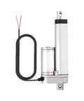Built Like A Tank 12V Linear Actuator With Self Locking Motor And Mounting Bracket, compact design with aluminum housing.