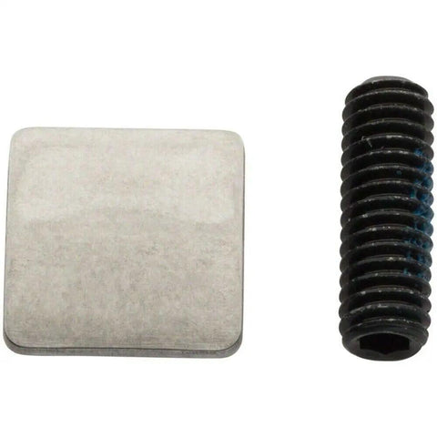 Front Derailleur Bolt and Plate Kit for R8000 Series Replacement, Pro Grade Steel and Aluminum Hardware for Smooth, Precise Shifting, Durable, Easy Install, No Fuss; steel plate and threaded bolt