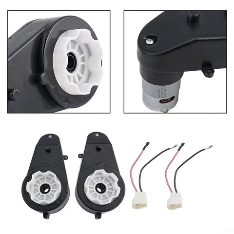High Speed 24V 30000RPM Gearbox For Electric Cars Replacement Motor Gearbox For Ride On Toys Two Pack with connectors
