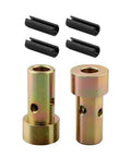 Quick Hitch Adapter Bushings For Category 1 Tractors Zinc Plated Steel 3 Point Hitch Pins Kit Easy Install Set 2 Pack and Roll Pins