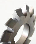 Close-up of Sturdy Involute Gear Milling Cutter For High Precision Gear Cutting PA20 HSS Modulus Disc Spur Cutter 1 Pc, showing teeth detail