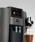 Premium Smart Automatic Coffee And Espresso Machine Featuring One Touch Brewing Sweet Foam Syrup Function That Hits Different being used to brew espresso.
