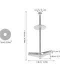 Diagram of 15 Piece Heavy Duty Toggle Bolts And Wing Nut Kit For Drywall And Concrete Carbon Steel Anchors With Screws, dimensions labeled