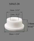 TIG Gas Lens Insulator Cup Gasket WP 9 20 25 Torch Direct Fit Pro Grade 54N63-20 with dimensions
