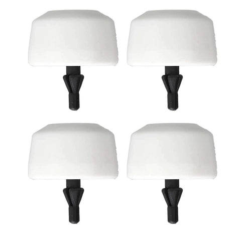 Heavy Duty 4 Pcs Rear Leaf Spring Bump Stop Kit Reduced Vibration Rubber Suspension Buffers Fits 2004 to 2015 Models Direct OE Replacement Upgrade Your Ride Smooth And Quiet, four rubber bump stops
