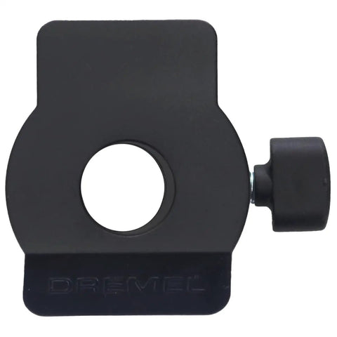 Heavy Duty Sanding And Grinding Guide Attachment For Rotary Tools, black jig with adjustable knob for precision sanding.