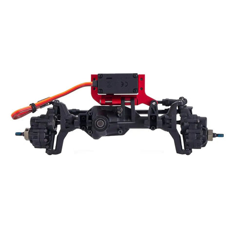 Servo On Axle Mount For TRX4 1/10 Crawler Upgrade Aluminum SOA Mount With 4 Link Suspension Red, Easy Non Destructive Install